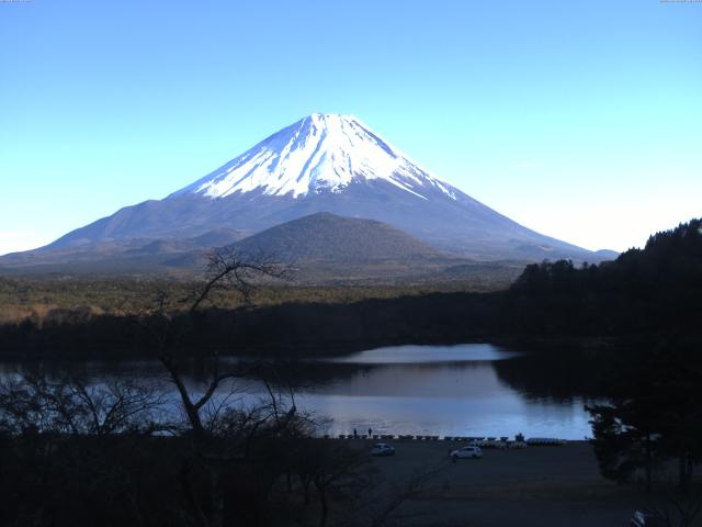 精進湖からの富士山