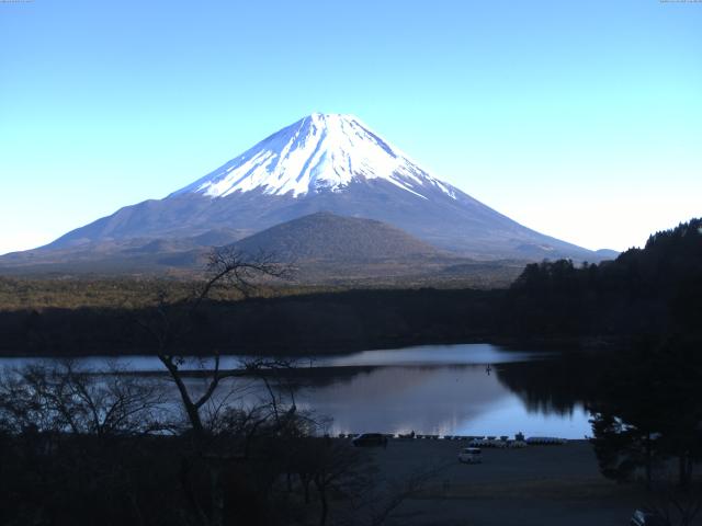 精進湖からの富士山