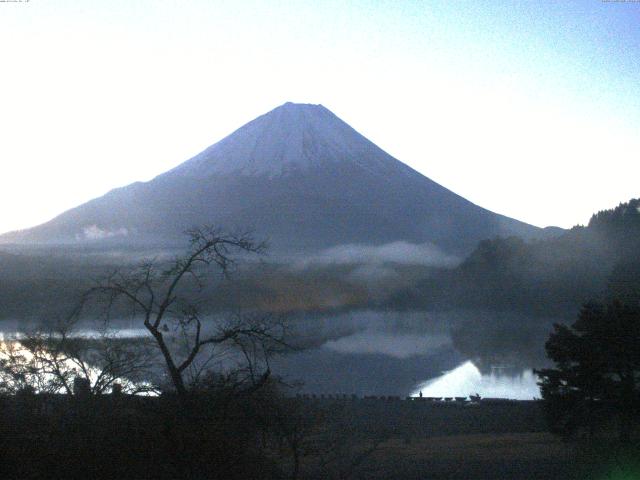 精進湖からの富士山