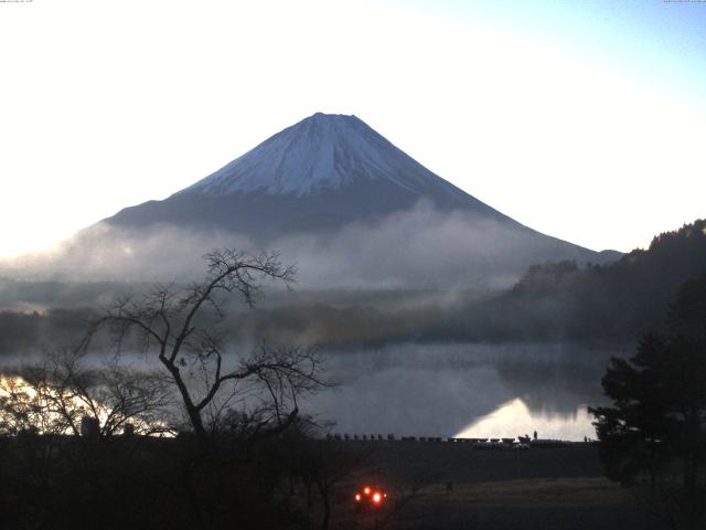 精進湖からの富士山