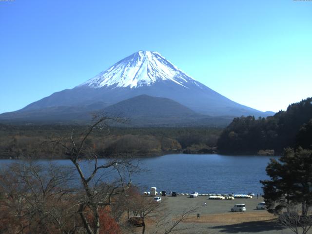 精進湖からの富士山