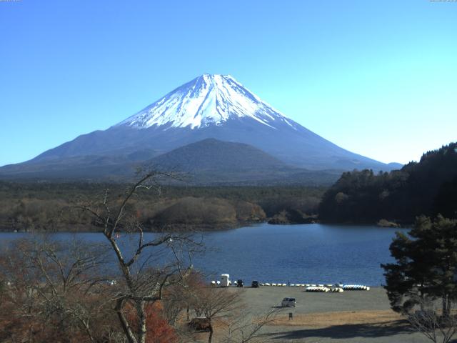 精進湖からの富士山