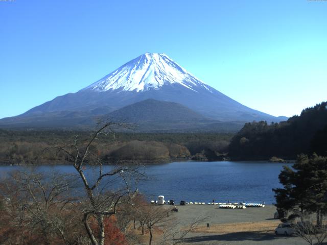 精進湖からの富士山