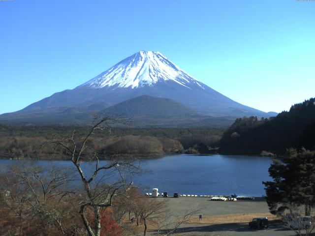 精進湖からの富士山