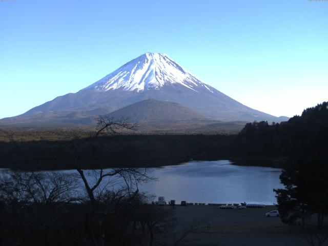 精進湖からの富士山