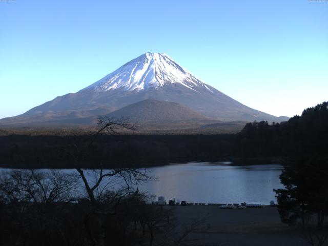 精進湖からの富士山