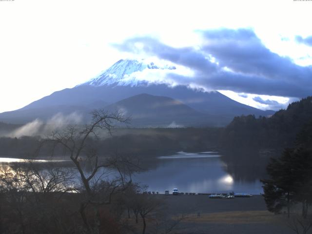 精進湖からの富士山