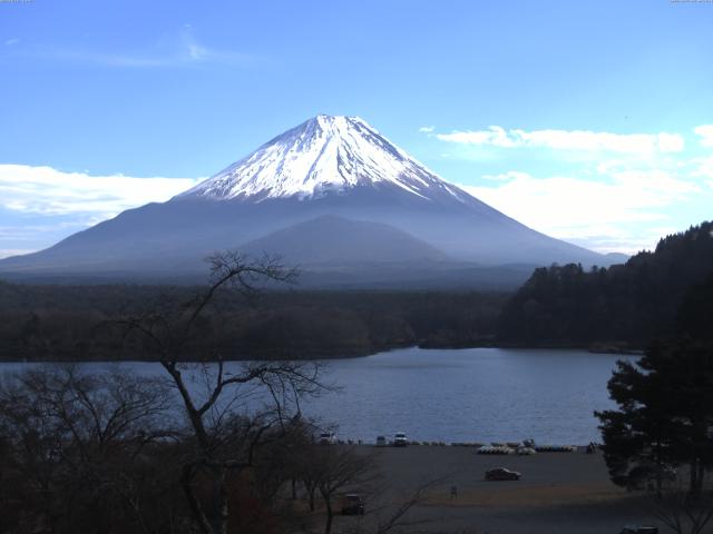 精進湖からの富士山