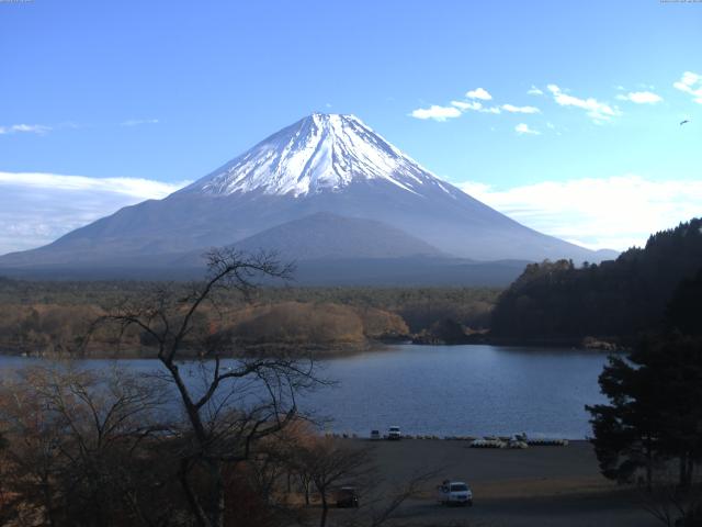 精進湖からの富士山