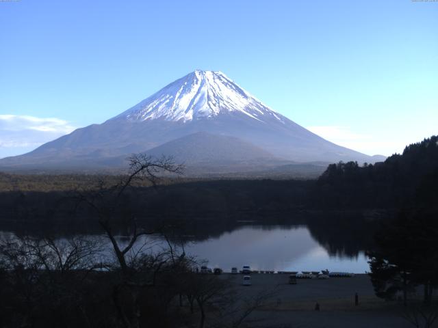 精進湖からの富士山