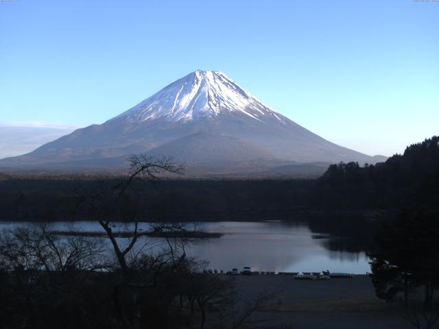 精進湖からの富士山