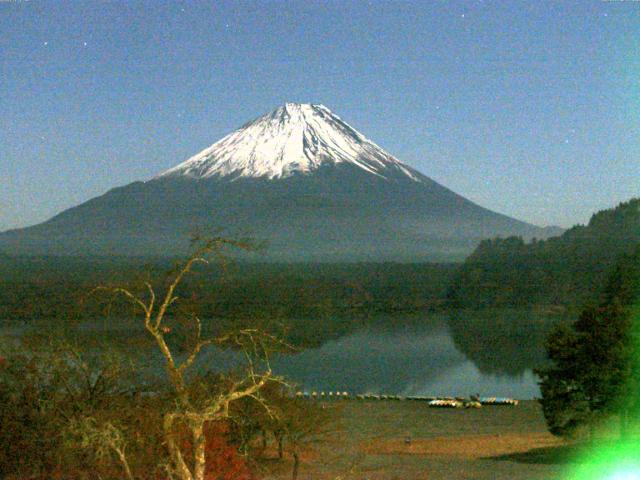 精進湖からの富士山