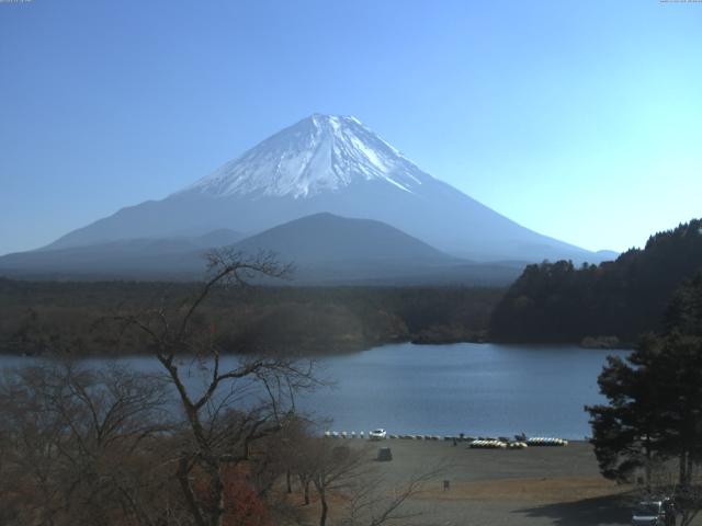 精進湖からの富士山