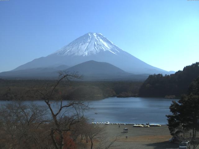 精進湖からの富士山