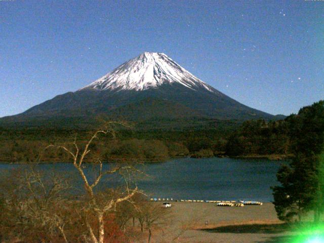 精進湖からの富士山