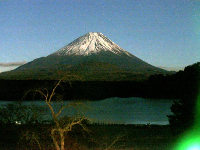 精進湖からの富士山