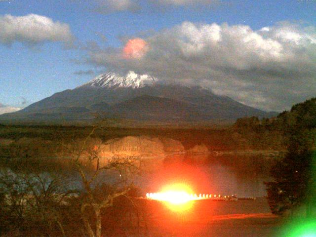 精進湖からの富士山