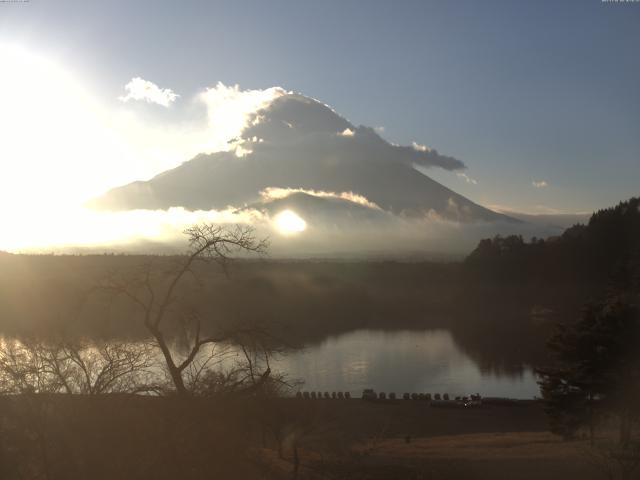 精進湖からの富士山