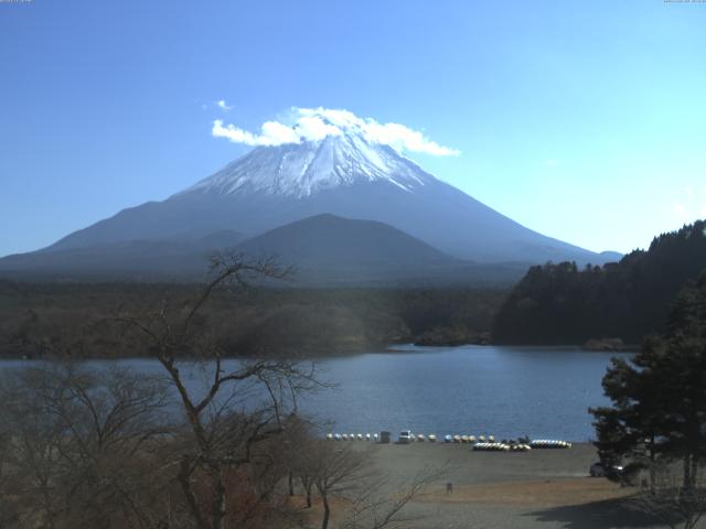 精進湖からの富士山