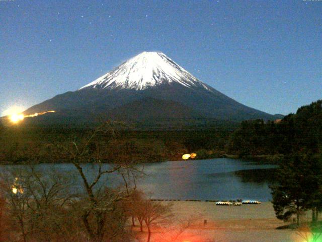 精進湖からの富士山