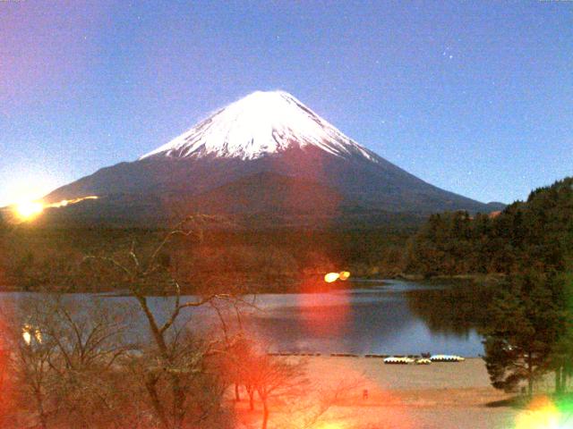 精進湖からの富士山