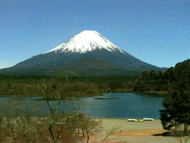 精進湖からの富士山