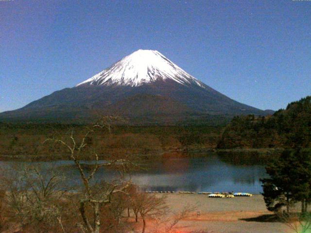 精進湖からの富士山