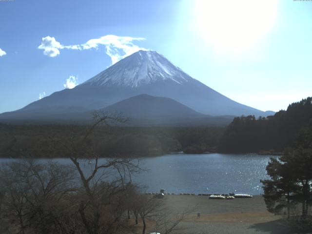 精進湖からの富士山