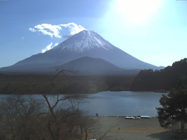 精進湖からの富士山