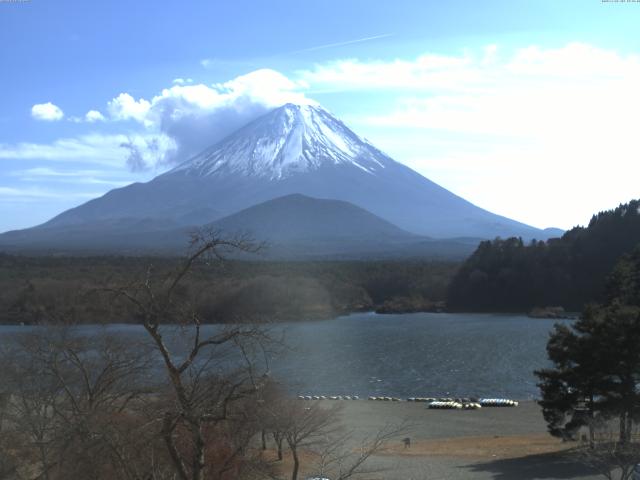 精進湖からの富士山