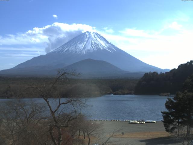 精進湖からの富士山