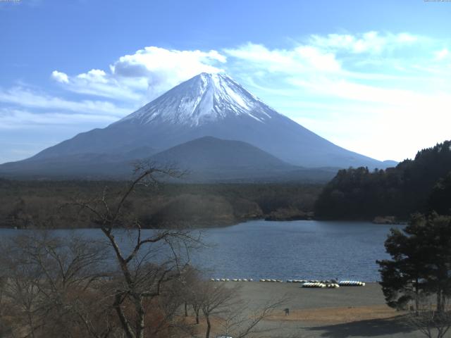 精進湖からの富士山