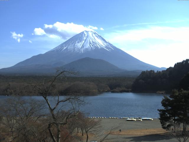 精進湖からの富士山