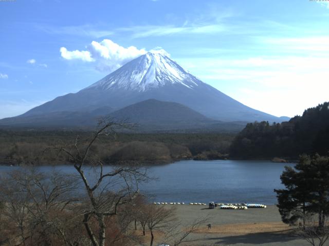 精進湖からの富士山