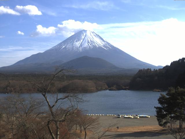 精進湖からの富士山