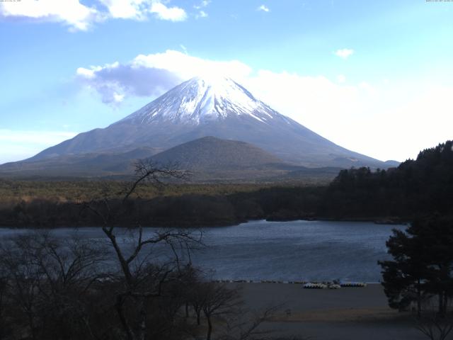 精進湖からの富士山