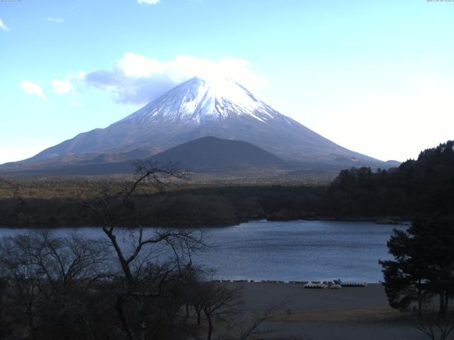 精進湖からの富士山