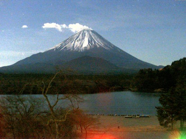 精進湖からの富士山