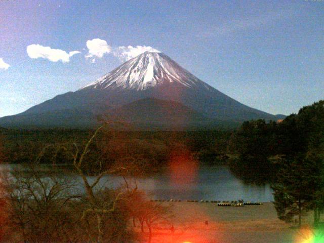 精進湖からの富士山