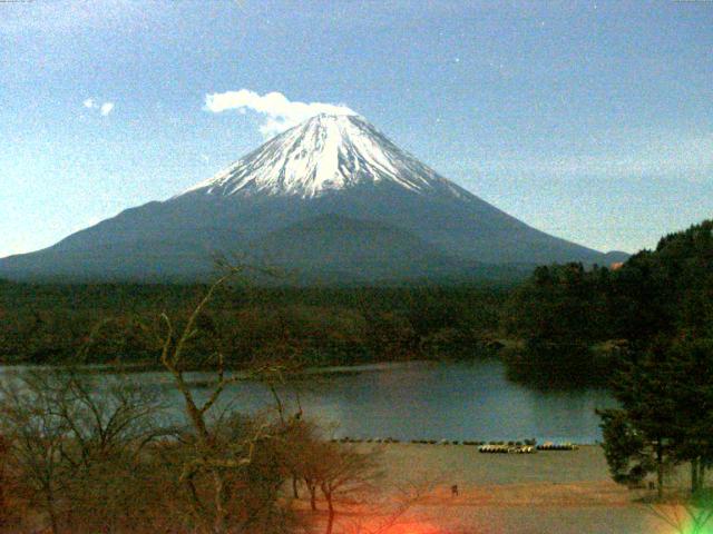 精進湖からの富士山