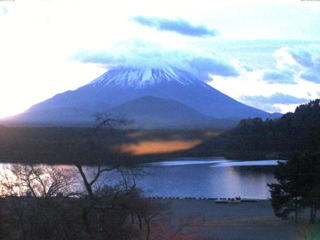 精進湖からの富士山