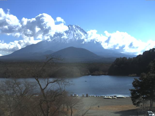 精進湖からの富士山