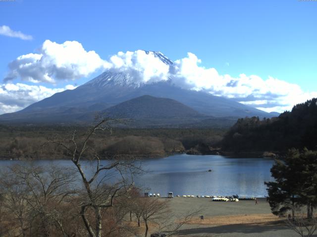 精進湖からの富士山