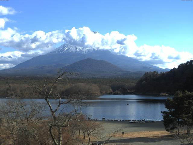 精進湖からの富士山