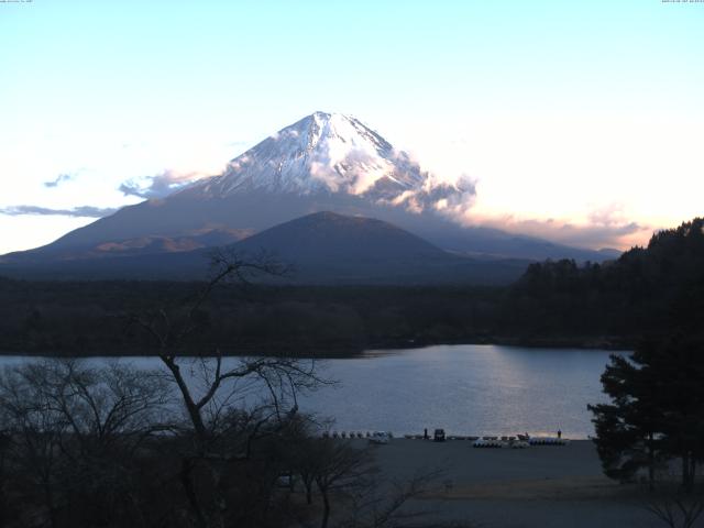 精進湖からの富士山