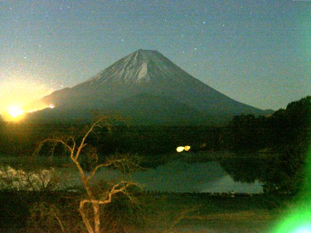 精進湖からの富士山