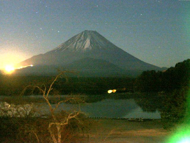 精進湖からの富士山