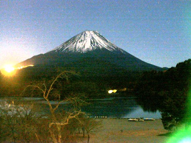 精進湖からの富士山