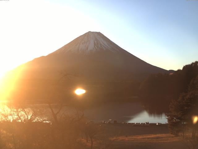 精進湖からの富士山