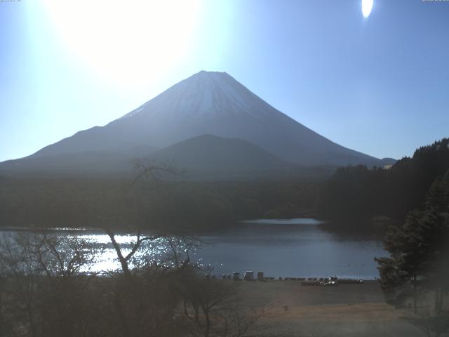 精進湖からの富士山